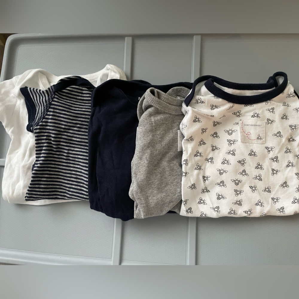EUC Set of 5 Burt’s Bees onesies